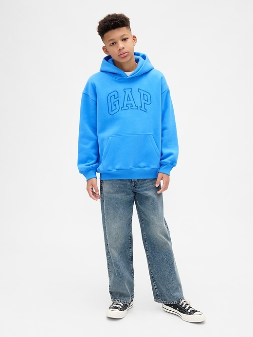 Image number 4 showing, Kids VintageSoft Relaxed Logo Hoodie