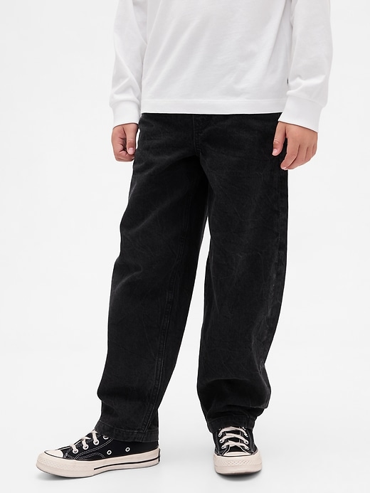 Image number 3 showing, Kids Baggy Barrel Jeans