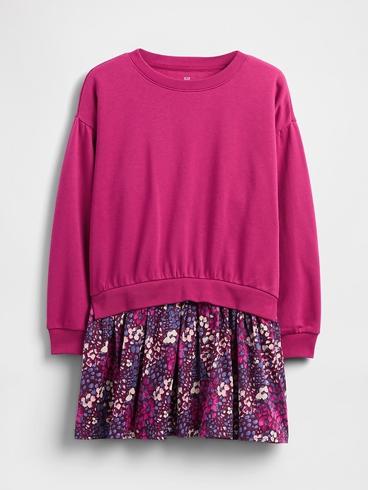 Image number 2 showing, Kids VintageSoft Pleated Sweatshirt Dress