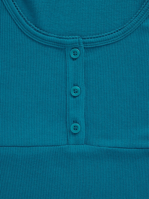 Image number 4 showing, Kids Rib Henley Dress