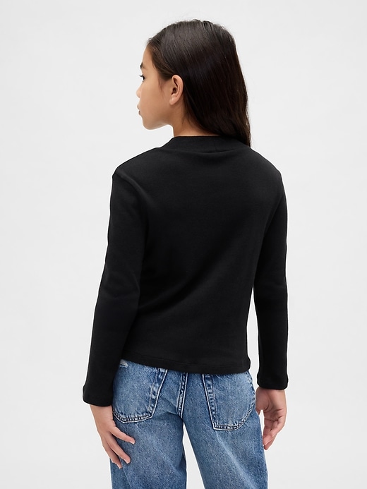 Kids Rib Mockneck T-Shirt