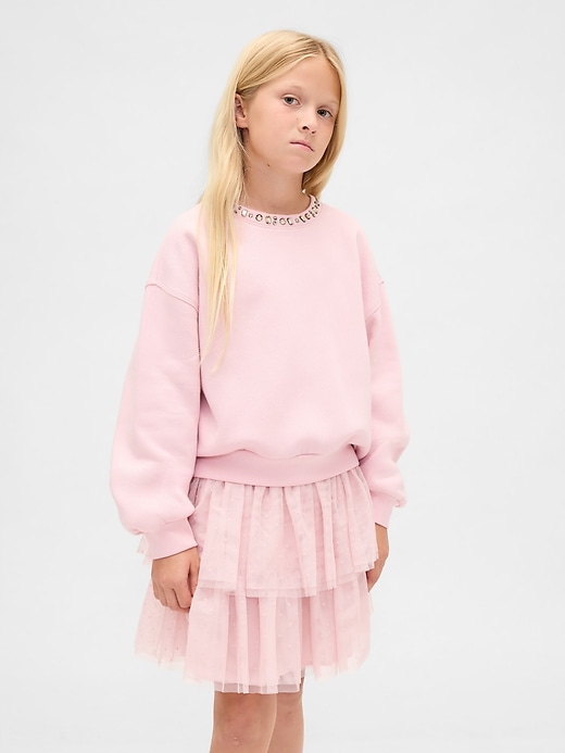 Kids Embellished Dolman Sweatshirt
