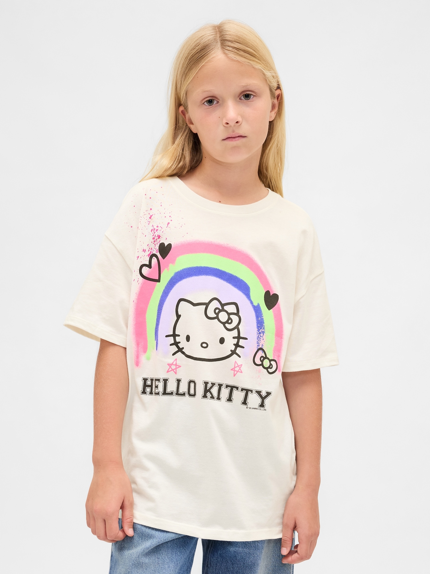 Kids Graphic Tunic T-Shirt - New Off White