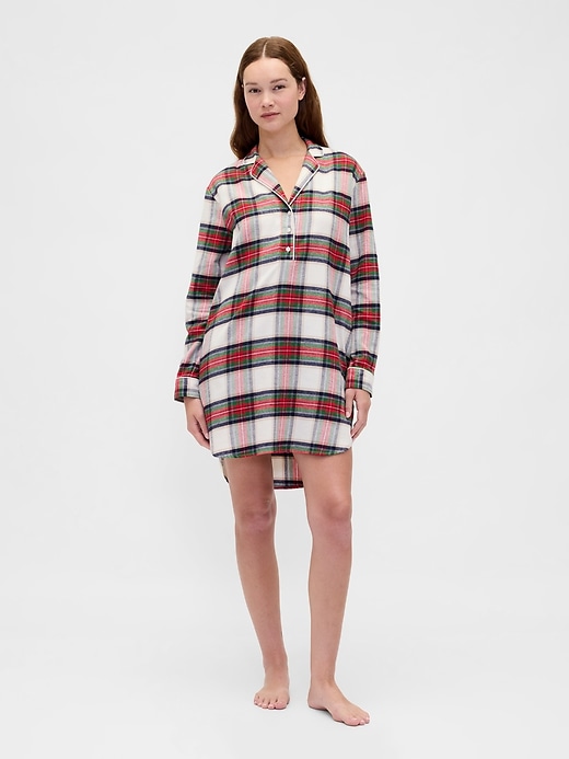 Image number 1 showing, Softest Flannel PJ Dress