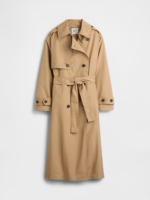 Image number 7 showing, Gap × Sandy Liang Bow-Back Trench Coat