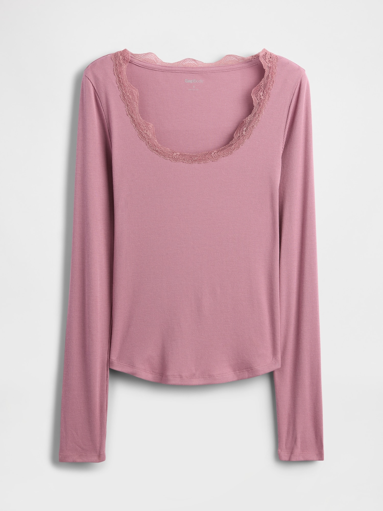 Mini Rib Lace-Trim PJ Top