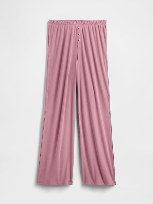 Image number 1 showing, Mini Rib Wide-Leg PJ Pants