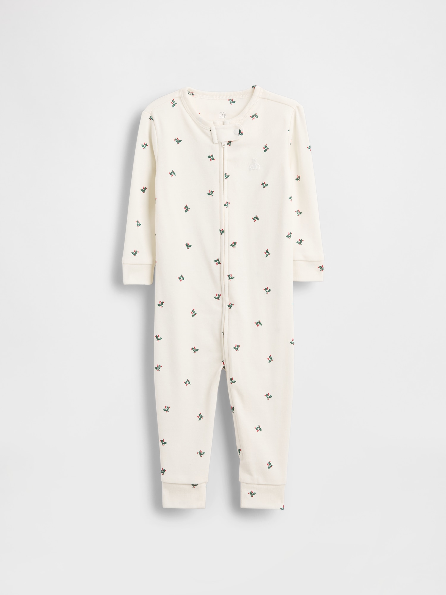 Baby Organic Cotton One-Piece - Holly Off White