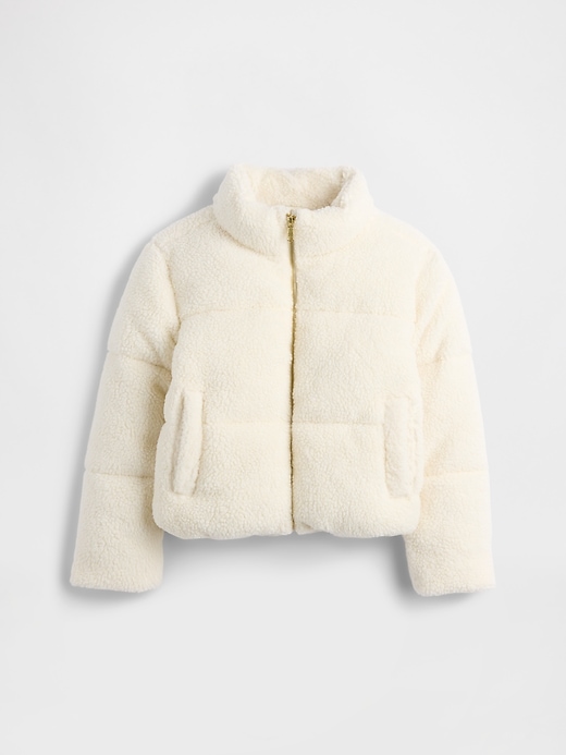 Image number 1 showing, Kids Sherpa Puffer Jacket