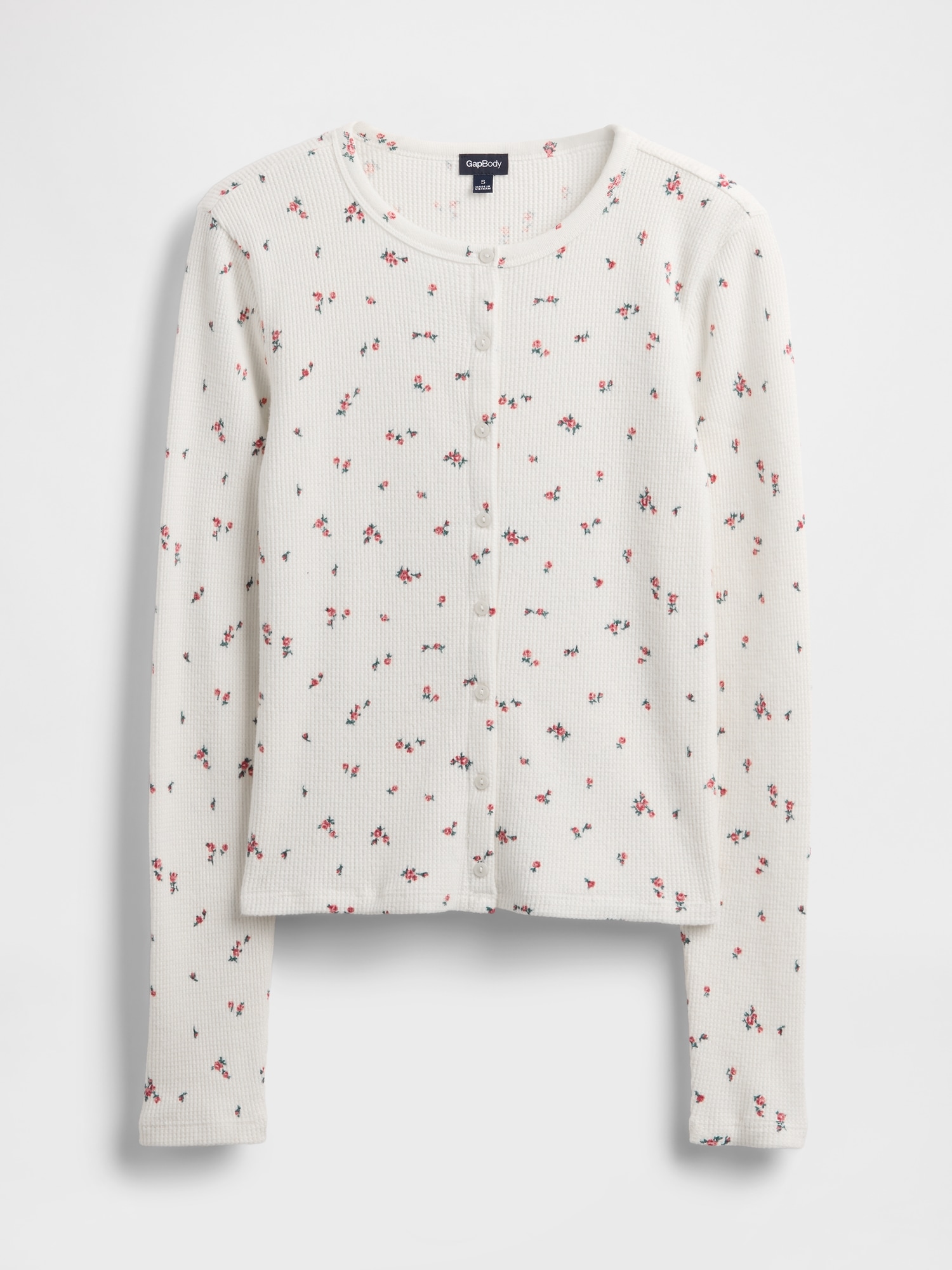 Gap Waffle Pj Cardigan In White