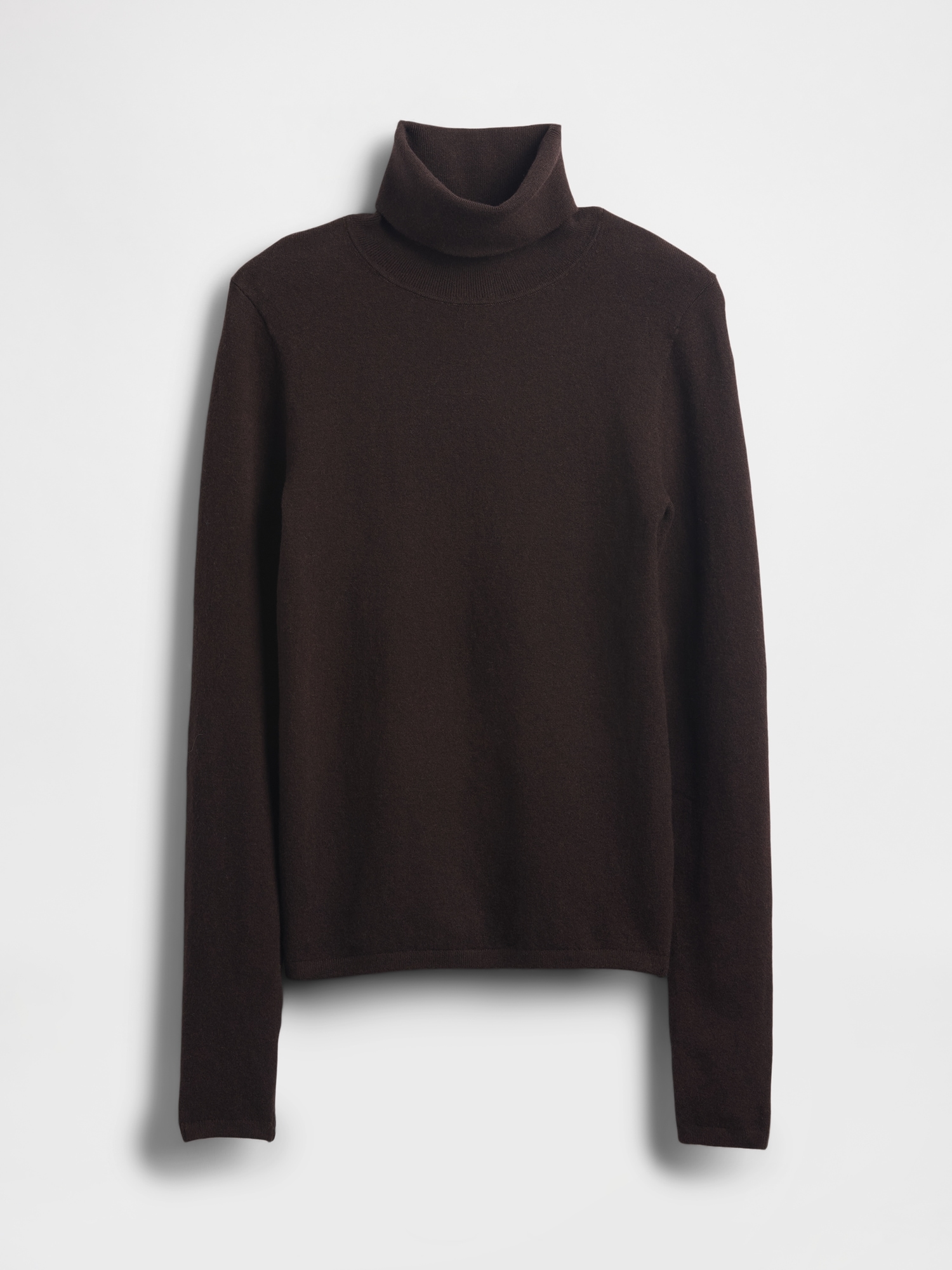 CashSoft Stretch Turtleneck Sweater - Terra Brown