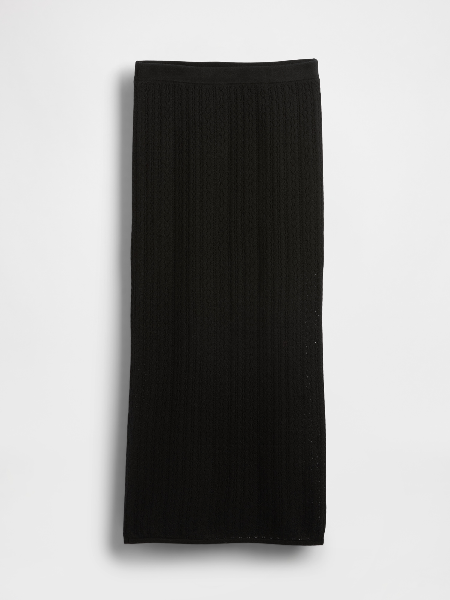 Gap Pointelle Maxi Skirt In Black