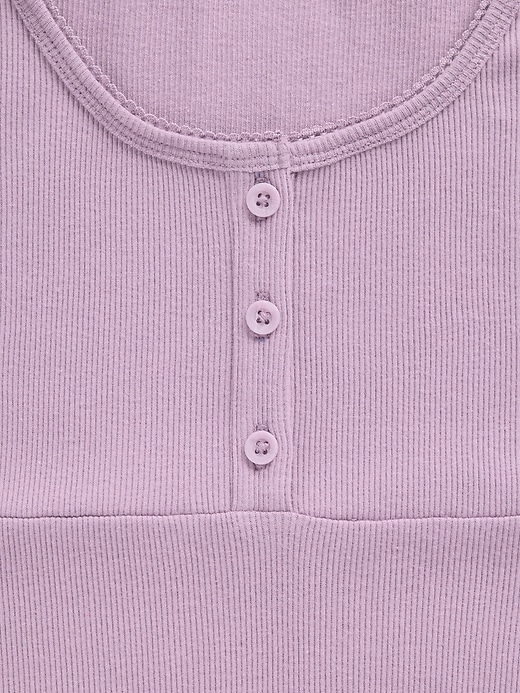 Image number 4 showing, Kids Rib Henley Dress