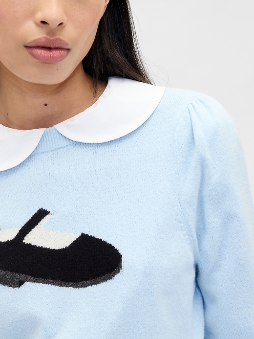 Image number 6 showing, Gap × Sandy Liang CashSoft Crop Sweater