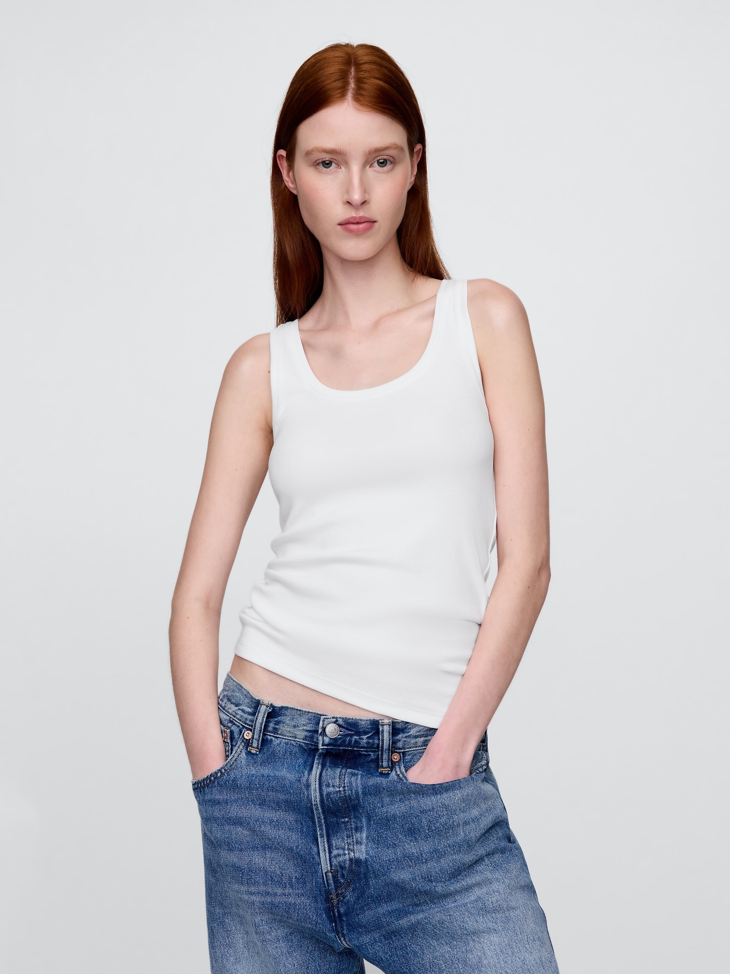 Modern Tank Top - Fresh White