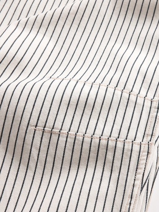 Image number 8 showing, High Rise Denim Stripe Horseshoe Jeans