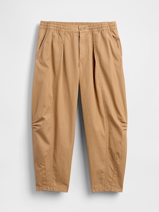 Image number 7 showing, Mid Rise Twill Barrel Pants