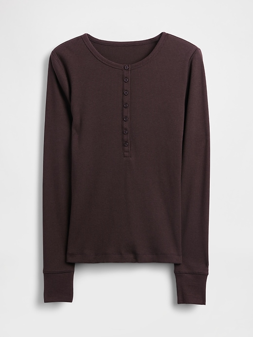 Image number 4 showing, Modern Rib Henley T-Shirt