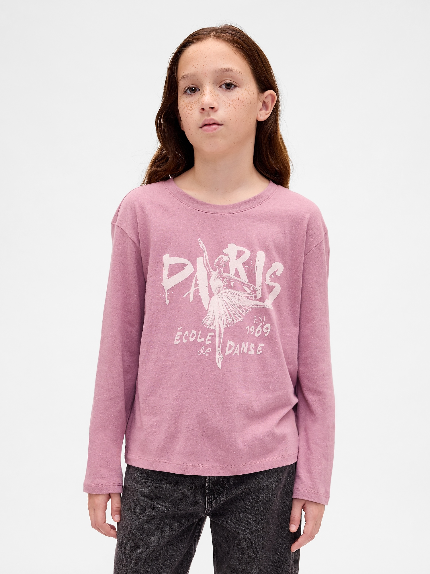 Kids Relaxed Graphic T-Shirt - Wispy Mauve