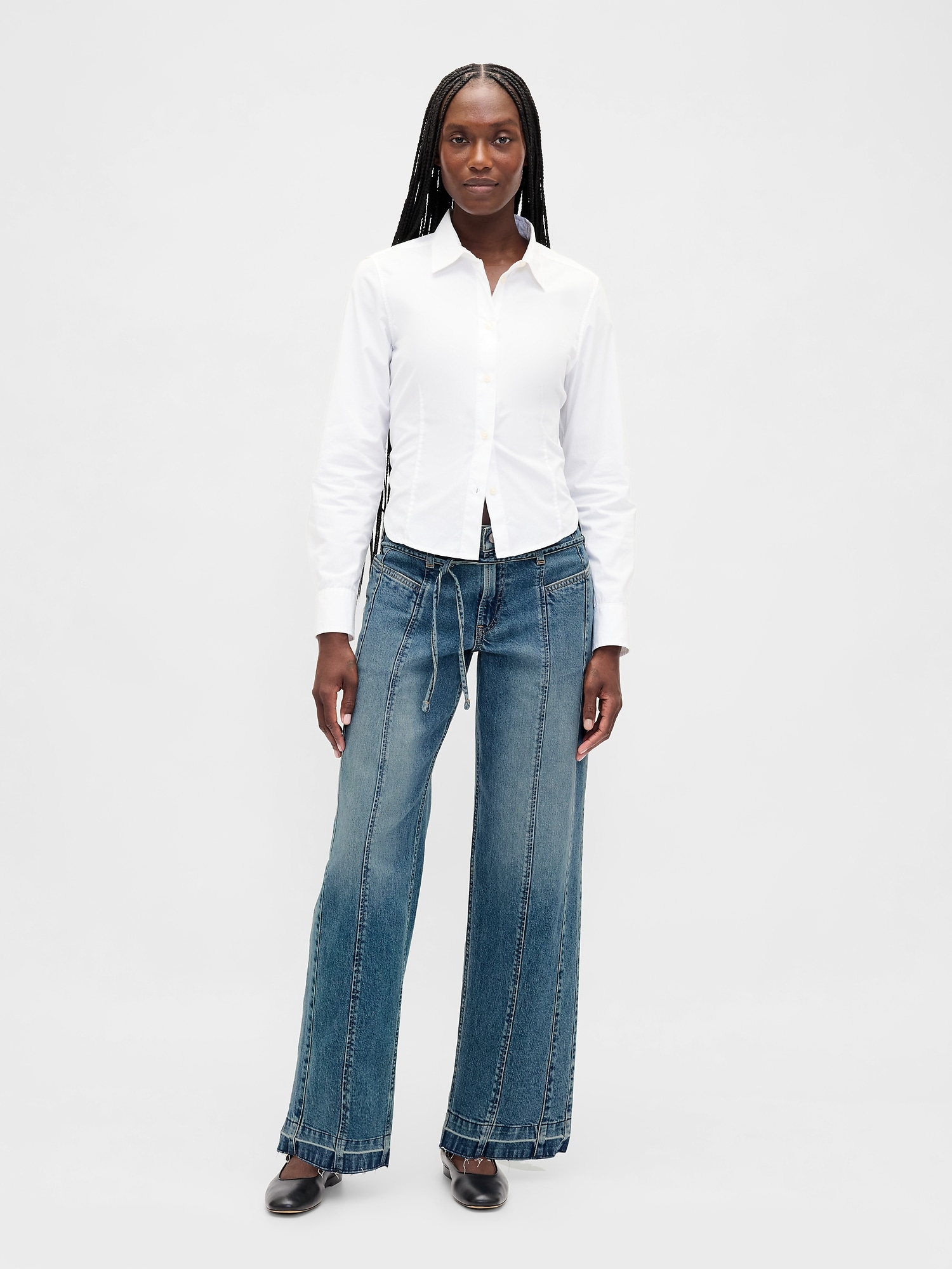 Low Rise '90s Loose Jeans - Worn Medium Tint