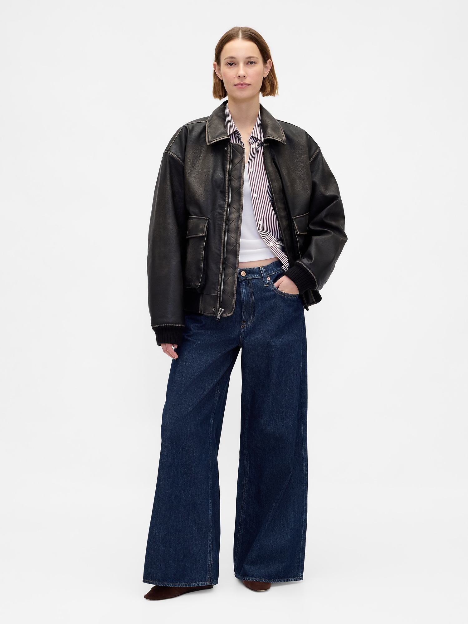 Gap Low Slung Extra Baggy Jeans In Blue