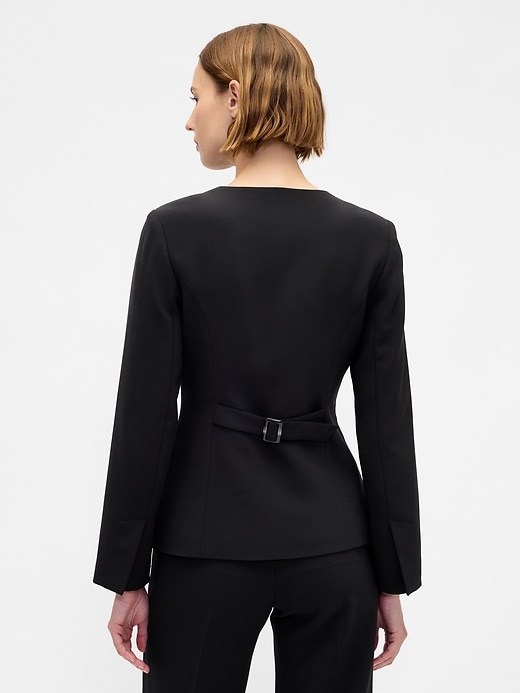 Image number 3 showing, Collarless Blazer