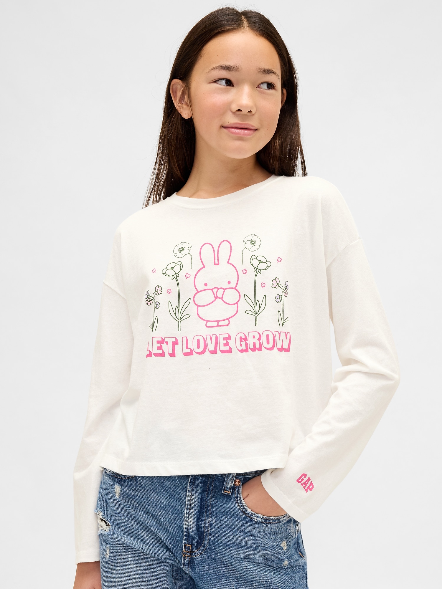 Kids Miffy Oversized Graphic T-Shirt - New Off White