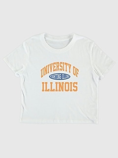 University of Illinois Vintage Fighting Illini Crop T-Shirt