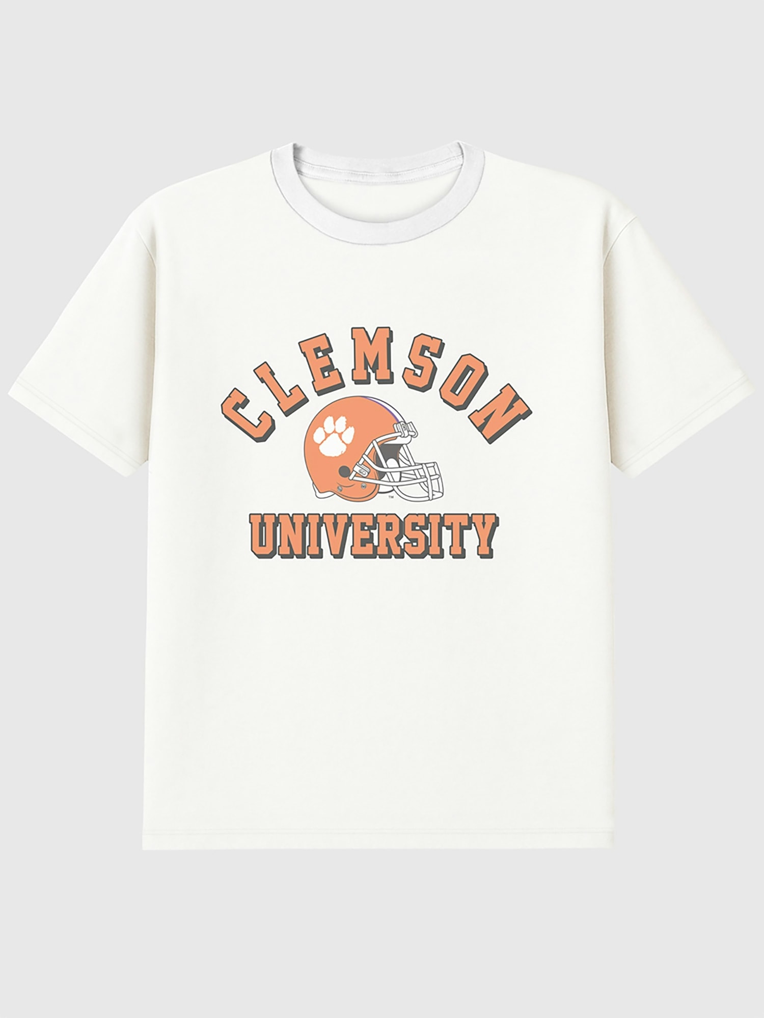 Clemson University Football Vintage Graphic T-Shirt - White