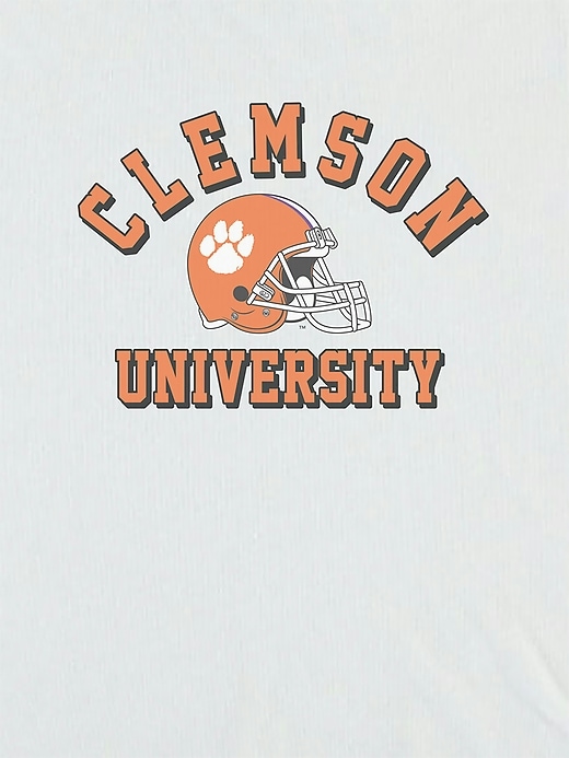 Image number 2 showing, Clemson University Football Vintage Crop T-Shirt