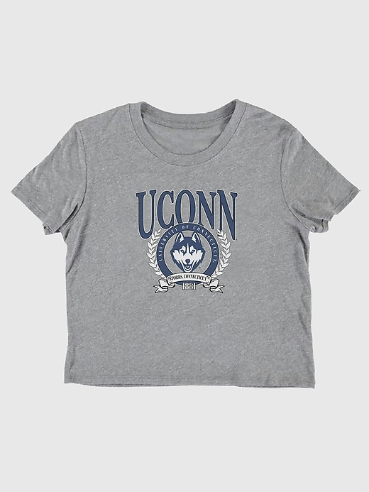 Image number 1 showing, UConn Laurel Crest Crop T-Shirt