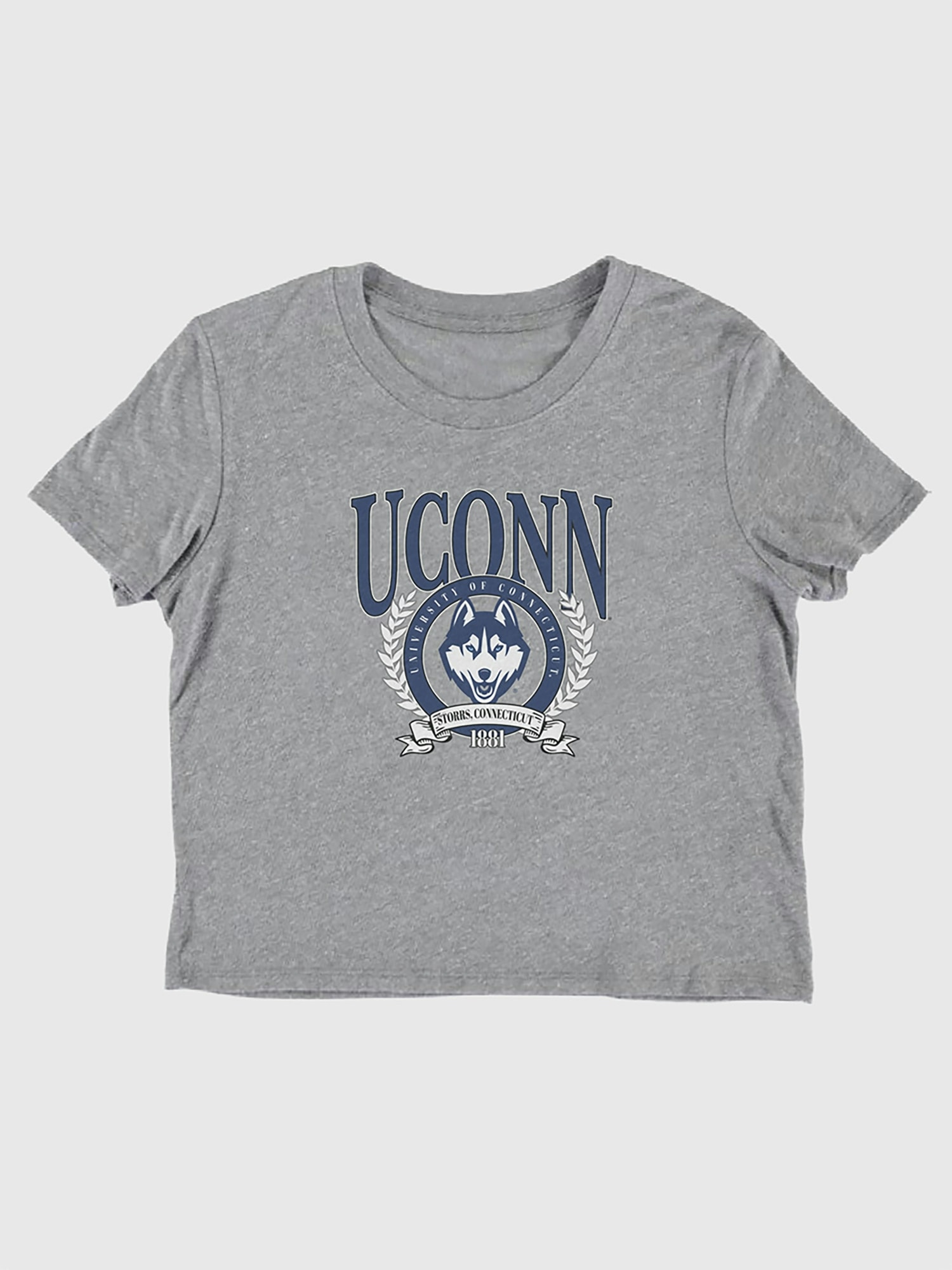 UConn Laurel Crest Crop T-Shirt