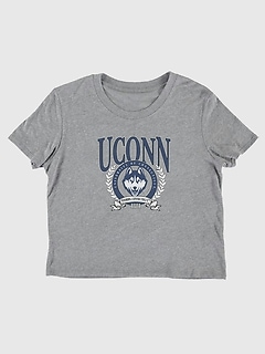 UConn Laurel Crest Crop T-Shirt