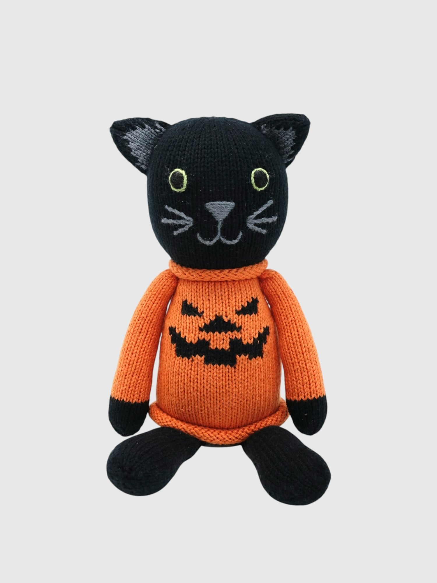 Halloween Cat Knit Toy