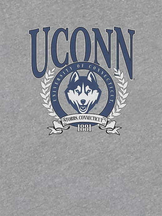 Image number 2 showing, UConn Laurel Crest Crop T-Shirt