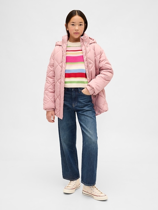 Image number 4 showing, Kids Quilted Puffer Coat