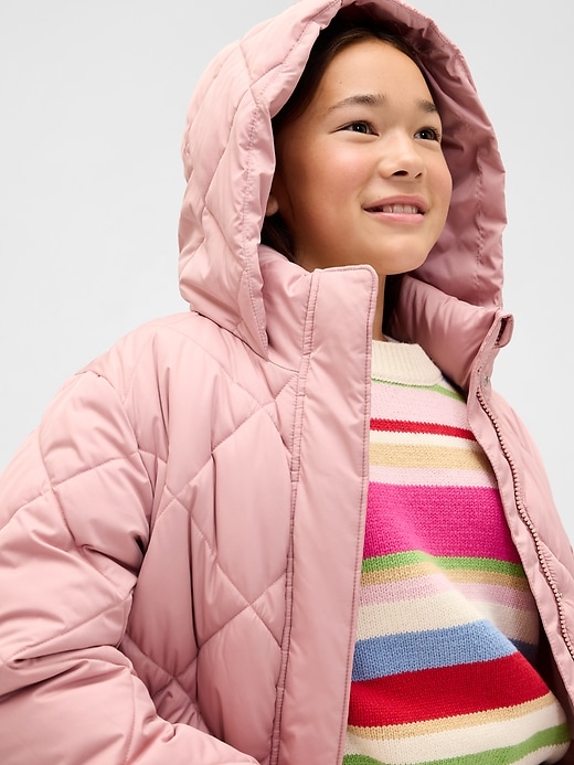 Image number 6 showing, Kids Quilted Puffer Coat