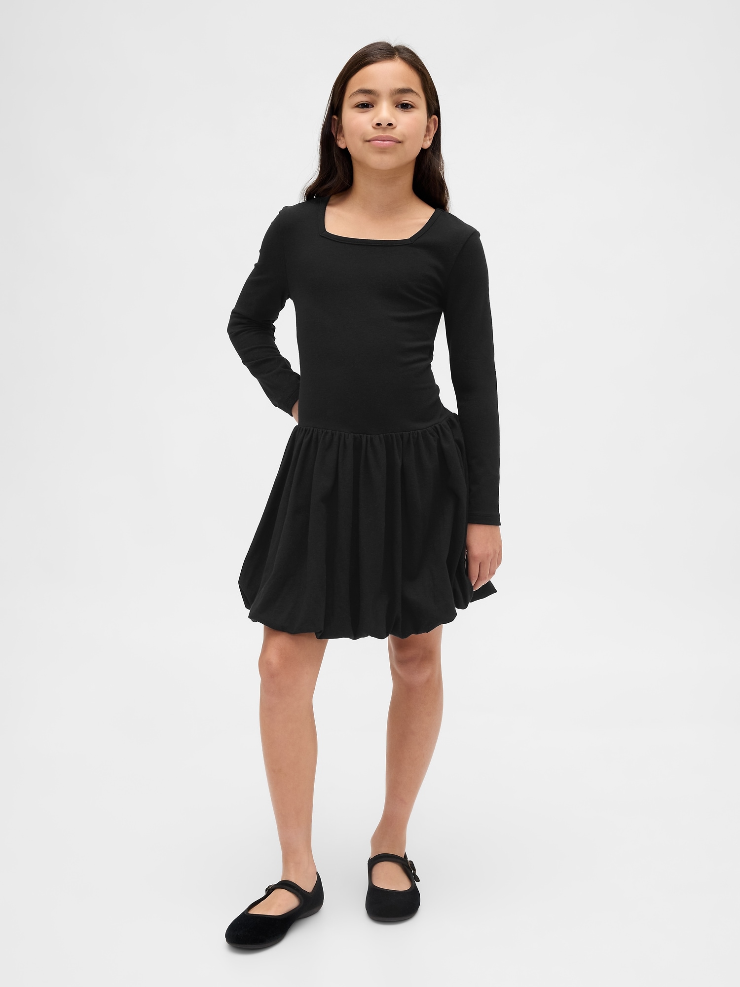 Kids Bubble Dress - Black