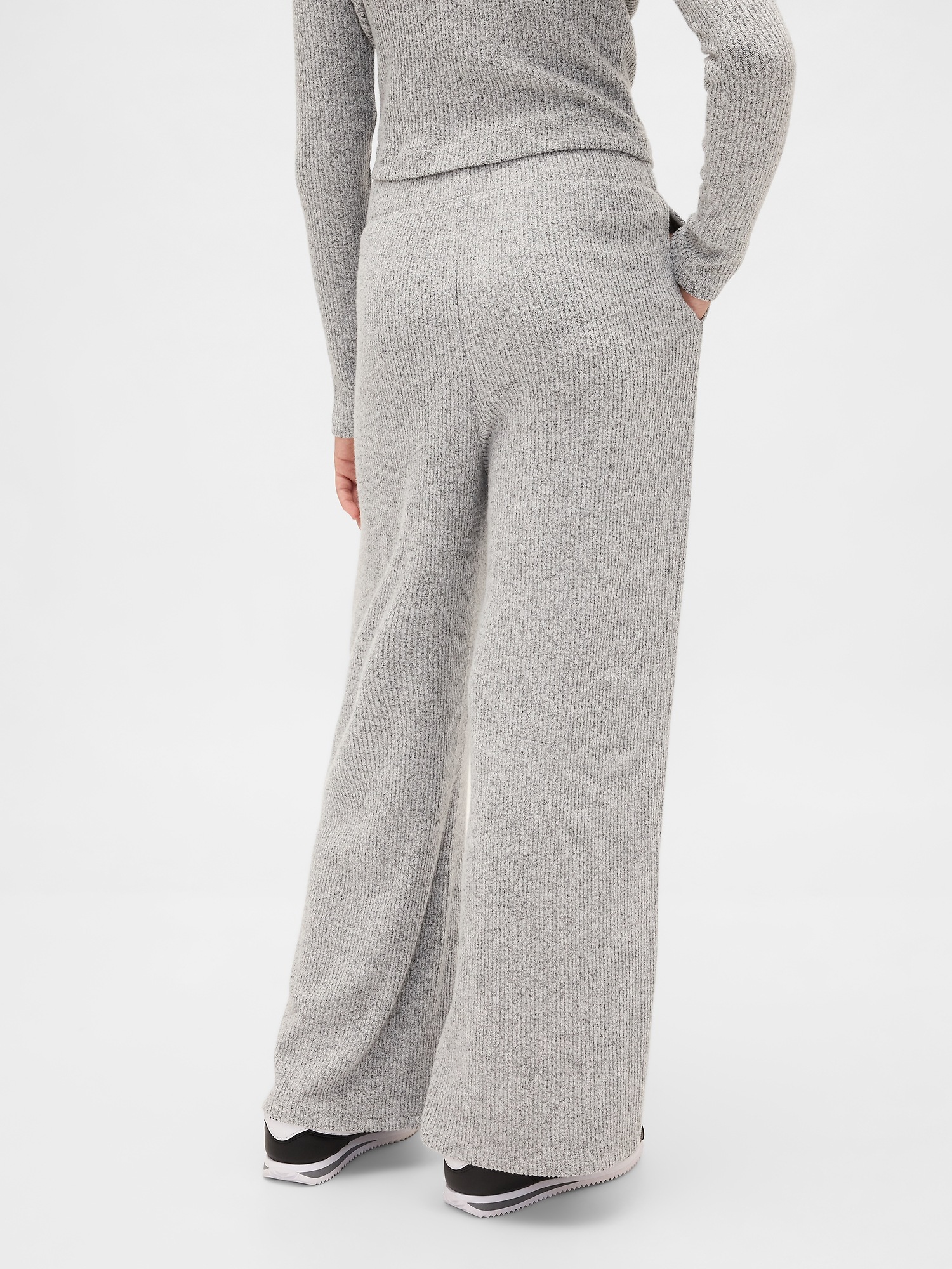 Детские брюки Gap Softspun Rib Wide-Leg — фото 4