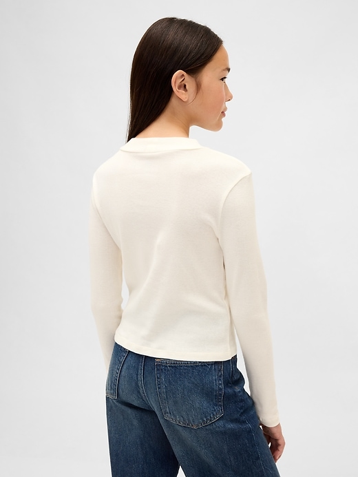 Image number 3 showing, Kids Rib Mockneck T-Shirt