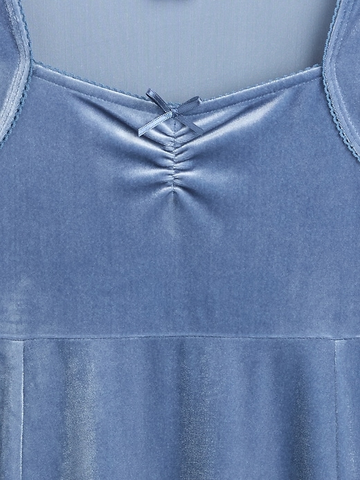Image number 3 showing, Kids Velvet Empire Waist Dress