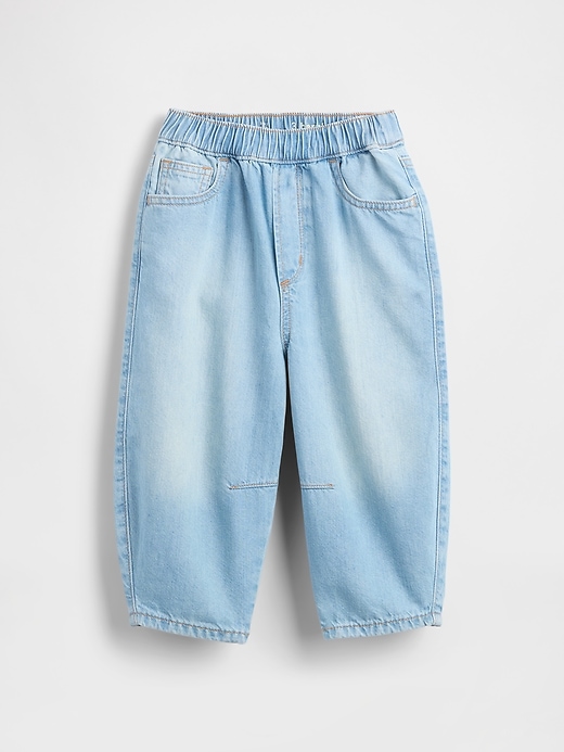 Image number 2 showing, Baby & Toddler Pull-On Barrel Jeans