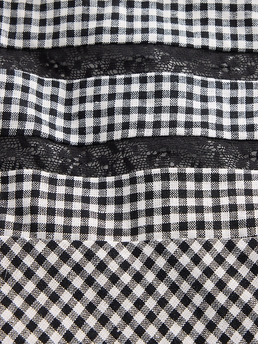 Image number 4 showing, Linen-Blend Lace Inset Maxi Dress