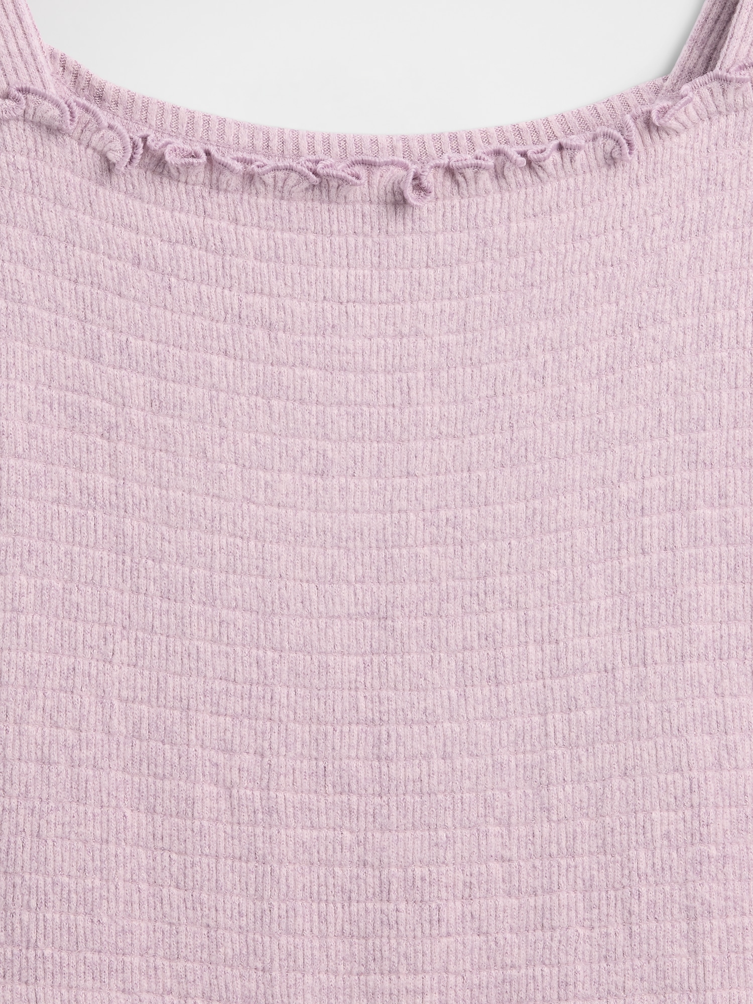 Kids Softspun Smocked Square-Neck Dress