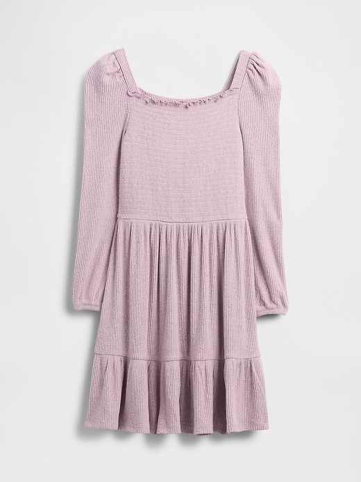 Image number 2 showing, Kids Softspun Smocked Square-Neck Dress