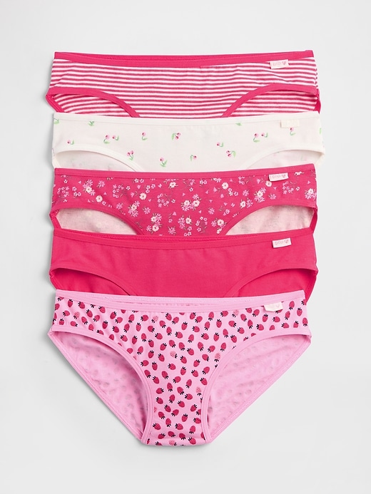 Kids Organic Stretch Cotton Bikini Briefs (5-Pack)