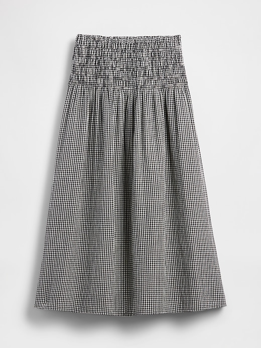 Image number 5 showing, Cotton Gauze Smocked-Waist Maxi Skirt
