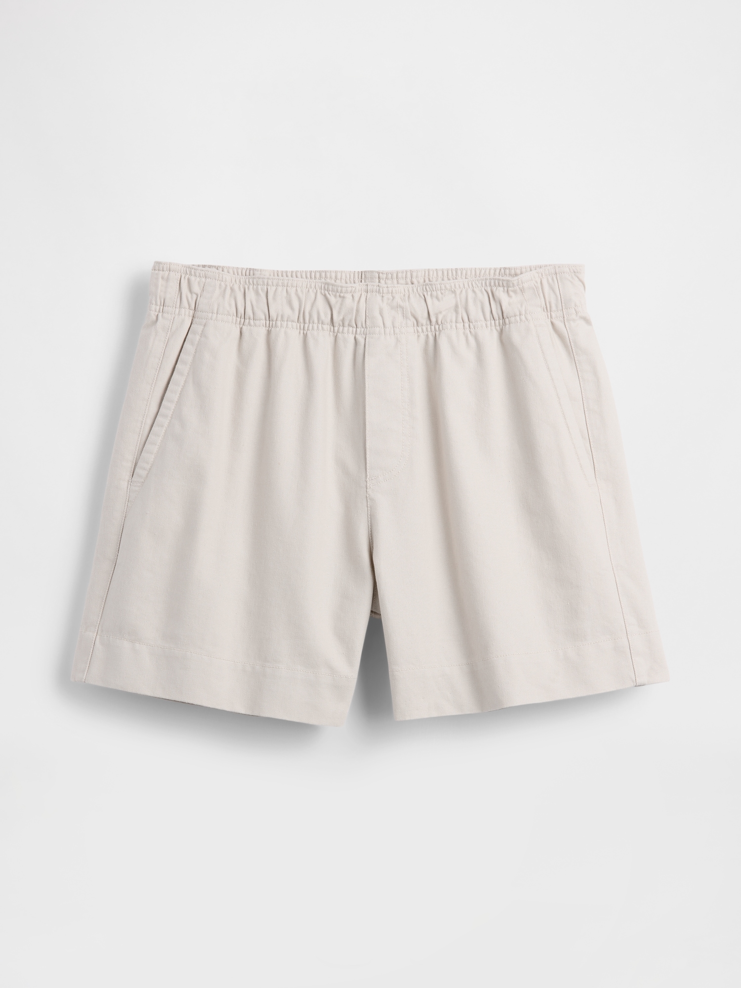 5.5" Linen-Blend Relaxed Shorts