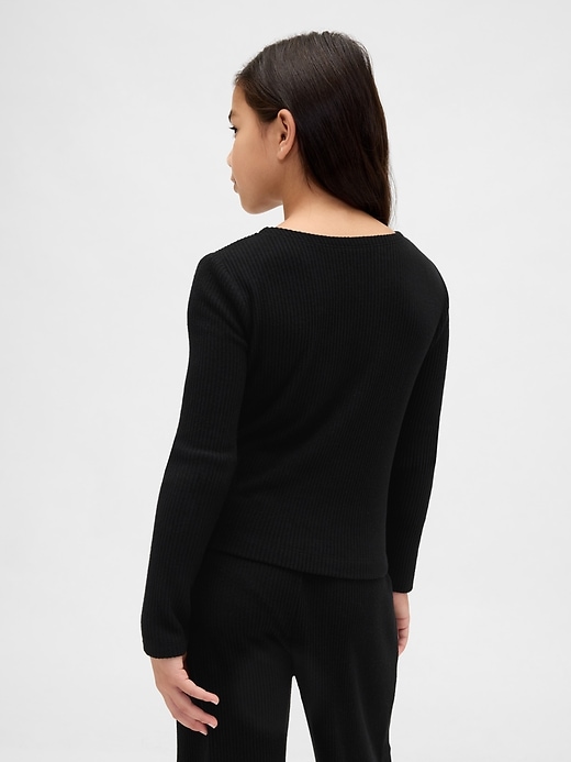 Image number 3 showing, Kids Softspun Rib Ruched Top
