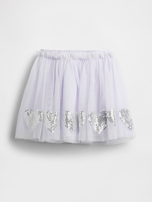 Image number 1 showing, Baby & Toddler Tulle & Sequin Heart Skirt